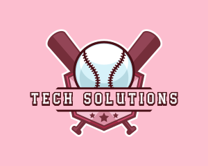 Baseball Bat Sports logo design