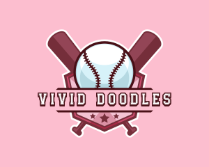 Baseball Bat Sports logo design