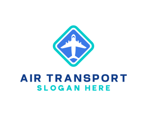 Airplane Travel Courier logo design