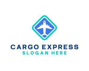 Airplane Travel Courier logo design