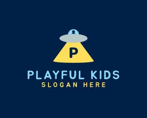 Kid UFO Toy logo design