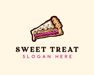 Tasty Cake Slice logo design