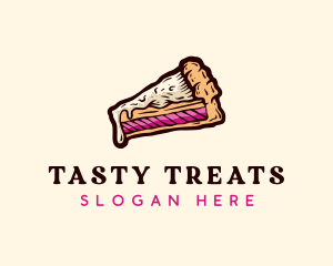 Tasty Cake Slice logo design