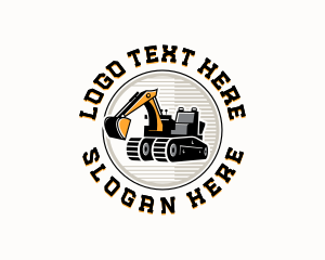 Excavator Heavy Equipment Logo