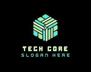 Cube Tech Artificial Intelligence logo design