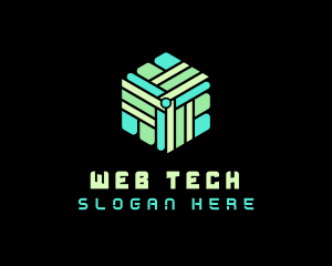 Cube Tech Artificial Intelligence logo design