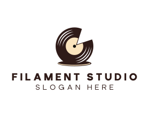 Vinyl Record Studio logo design