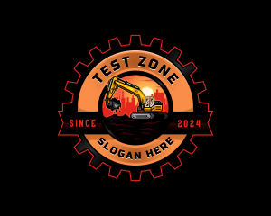 Gear Urban Excavator logo design