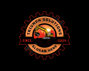 Gear Urban Excavator logo design