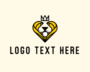 Regalia - Royal Lion Heart logo design