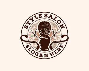 Barber Groomer Salon logo design