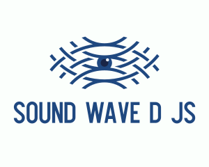 Blue Wave Eye logo design