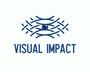 Blue Wave Eye logo design