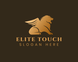 Deluxe Lion Wings logo design