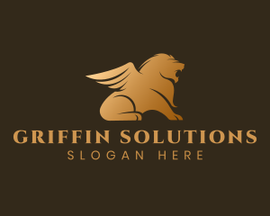 Deluxe Lion Wings logo design