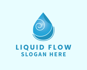 Liquid Drinking Water  logo design