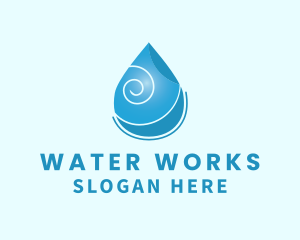 Liquid Drinking Water  logo design