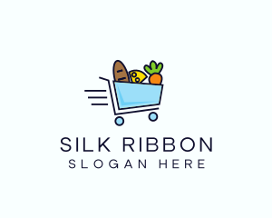 Fast Grocery Cart logo design