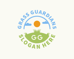 Grass Lawn Countryside logo design