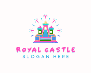 Castle Slide Inflatable logo design