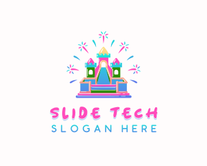 Castle Slide Inflatable logo design