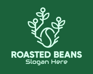 Organic Coffee Bean Tech logo design