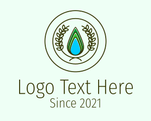 Organic Wreath Badge  logo