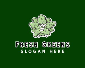 Cartoon Vegetable Lettuce logo