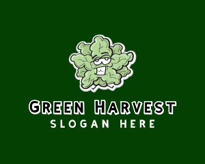 Cartoon Vegetable Lettuce logo