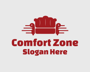 Red Couch Furniture logo design