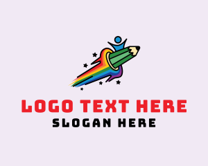 Rainbow Pencil Child logo