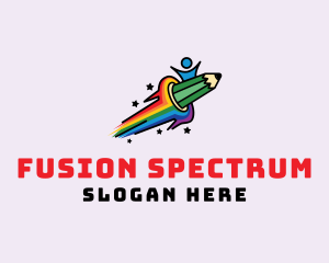 Rainbow Pencil Child logo
