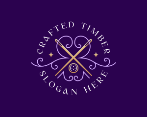 Luxury Needle Thread logo design