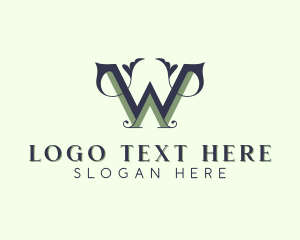 Ornate Boutique Letter W logo