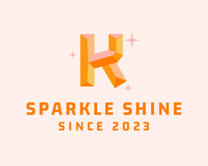 Shiny Gem Letter K logo