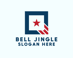 Stars And Stripes Square logo design