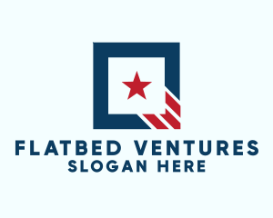 Stars And Stripes Square logo design