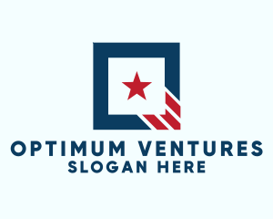 Stars And Stripes Square logo design