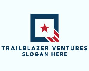 Stars And Stripes Square logo design