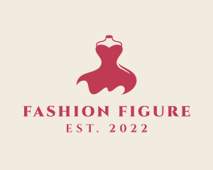 Dress Sewing Mannequin logo design