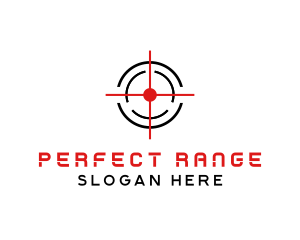 Target Crosshair Shooter logo design