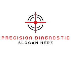 Target Crosshair Shooter logo design