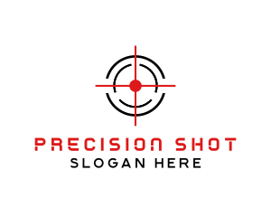 Target Crosshair Shooter logo design