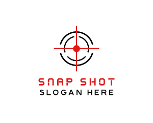 Target Crosshair Shooter logo design