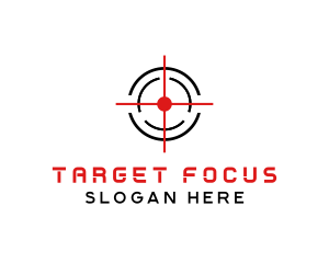 Target Crosshair Shooter logo design