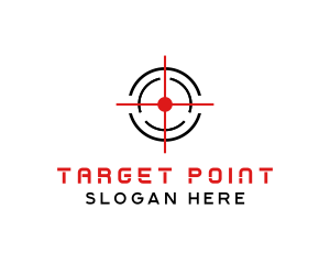 Target Crosshair Shooter logo design