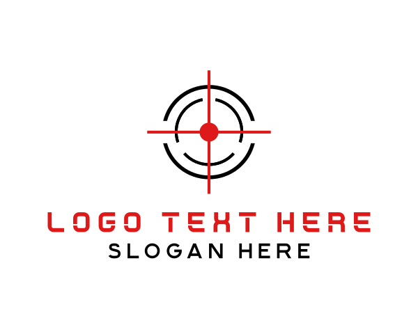 Shooting Range logo example 1