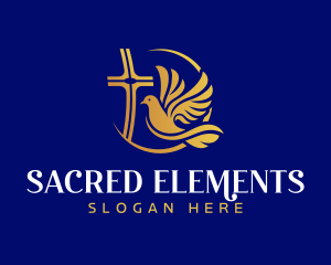 Dove Sacred Cross  logo