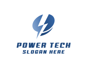 Lightning Electric Power logo design