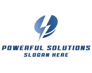 Lightning Electric Power logo design